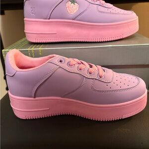 Sweet Strawberry Koi Platform Sneakers
